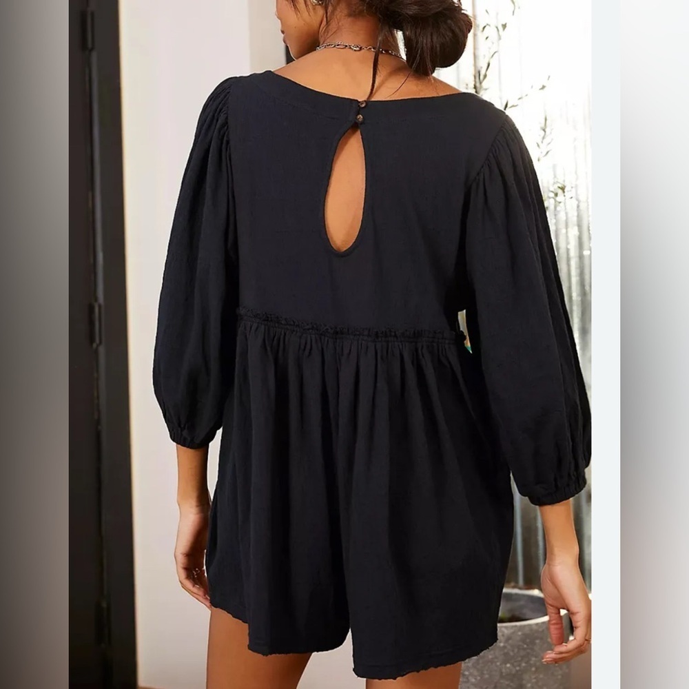 Free People Beach Black Jumpsuit S
